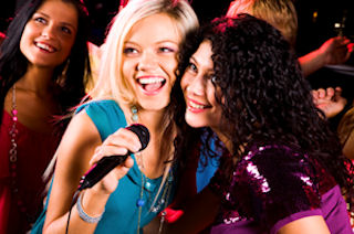 Karaoke singers